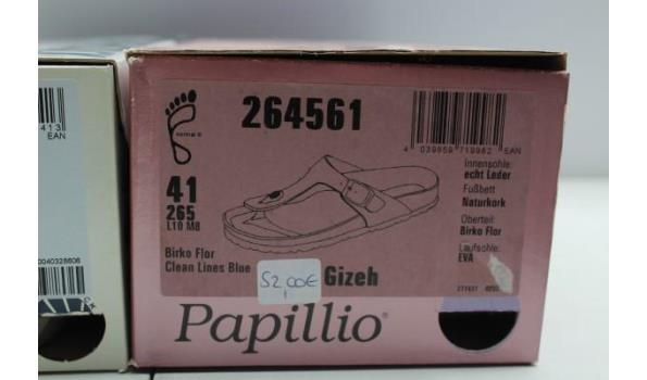 2 paar div sandalen BIRKENSTOCK en PAPILLIO, m41